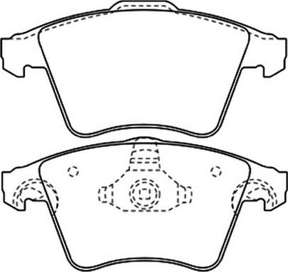 ASVA AKD-0353 - Brake Pad Set, disc brake autospares.lv