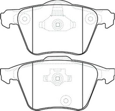 ASVA AKD-0357 - Brake Pad Set, disc brake autospares.lv