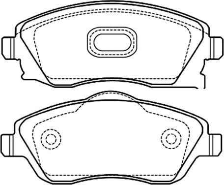 ASVA AKD-0361 - Brake Pad Set, disc brake autospares.lv