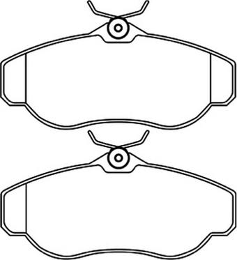 ASVA AKD-0295 - Brake Pad Set, disc brake autospares.lv