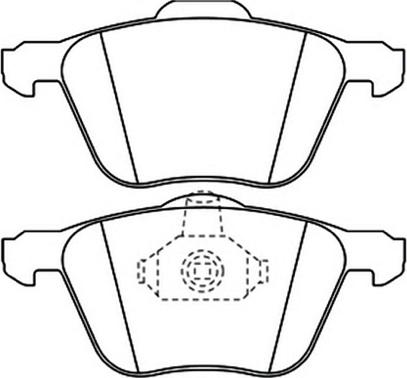 INTERBRAKE DP11497 - Brake Pad Set, disc brake autospares.lv