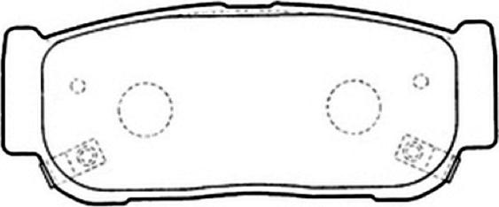 ASVA AKD-0797 - Brake Pad Set, disc brake autospares.lv