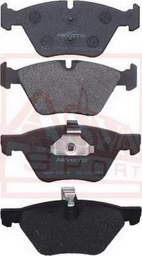 ASVA AKD-19104 - Brake Pad Set, disc brake autospares.lv