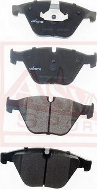 ASVA AKD-19106 - Brake Pad Set, disc brake autospares.lv