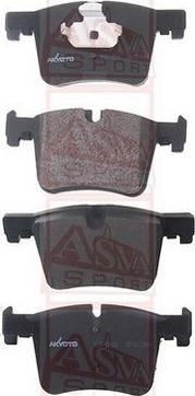 ASVA AKD-19108 - Brake Pad Set, disc brake autospares.lv