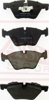 ASVA AKD-19107 - Brake Pad Set, disc brake autospares.lv