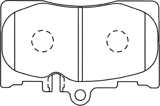 ASVA AKD-1455 - Brake Pad Set, disc brake autospares.lv