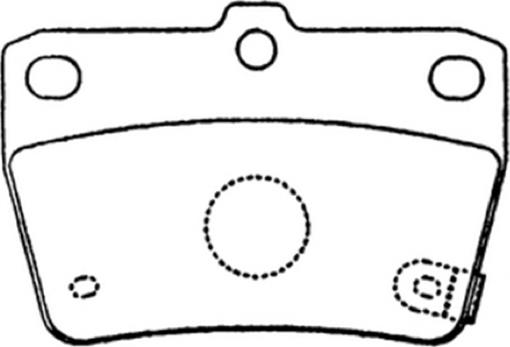 ASVA AKD-1424 - Brake Pad Set, disc brake autospares.lv