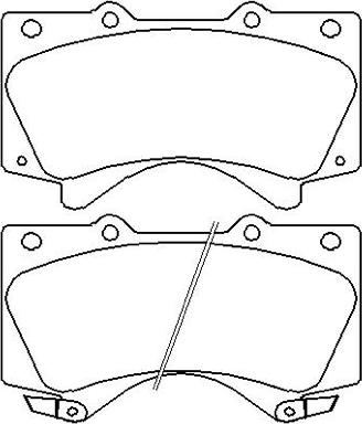 ASVA AKD-1541 - Brake Pad Set, disc brake autospares.lv