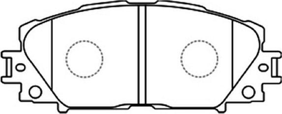 ASVA AKD-1508 - Brake Pad Set, disc brake autospares.lv