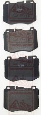 ASVA AKD-16106 - Brake Pad Set, disc brake autospares.lv