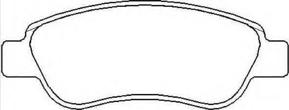 ASVA AKD-1633 - Brake Pad Set, disc brake autospares.lv