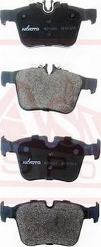 ASVA AKD-16206 - Brake Pad Set, disc brake autospares.lv