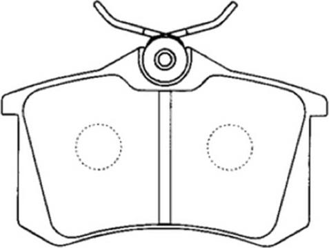 ASVA AKD-1049 - Brake Pad Set, disc brake autospares.lv