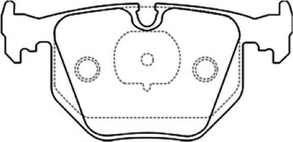 ASVA AKD-1045 - Brake Pad Set, disc brake autospares.lv