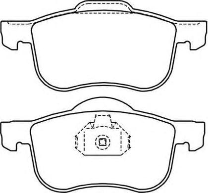 ASVA AKD-1058 - Brake Pad Set, disc brake autospares.lv