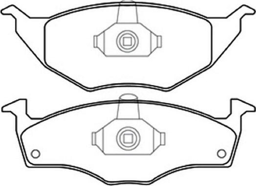 ASVA AKD-1057 - Brake Pad Set, disc brake autospares.lv