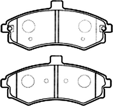 ASVA AKD-1060 - Brake Pad Set, disc brake autospares.lv