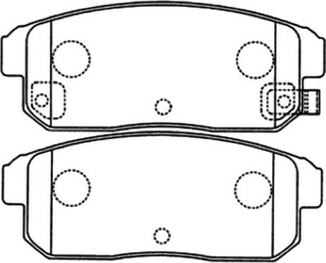 ASVA AKD-1088 - Brake Pad Set, disc brake autospares.lv