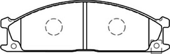 ASVA AKD-1074 - Brake Pad Set, disc brake autospares.lv