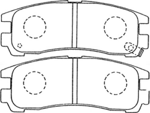 ASVA AKD-1078 - Brake Pad Set, disc brake autospares.lv