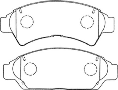 ASVA AKD-1149 - Brake Pad Set, disc brake autospares.lv