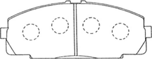 ASVA AKD-1141 - Brake Pad Set, disc brake autospares.lv