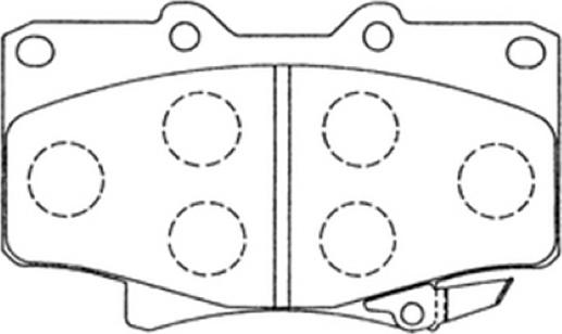 ASVA AKD-1142 - Brake Pad Set, disc brake autospares.lv