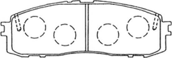 ASVA AKD-1147 - Brake Pad Set, disc brake autospares.lv