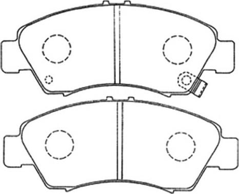 ASVA AKD-1159 - Brake Pad Set, disc brake autospares.lv