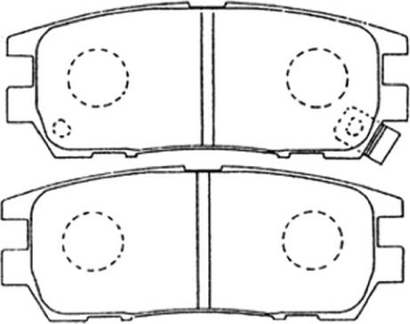 ASVA AKD-1152 - Brake Pad Set, disc brake autospares.lv