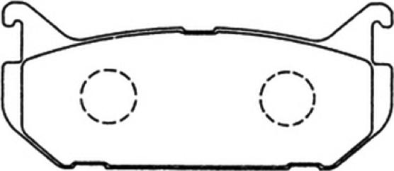 ASVA AKD-1164 - Brake Pad Set, disc brake autospares.lv