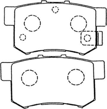 ASVA AKD-1119 - Brake Pad Set, disc brake autospares.lv