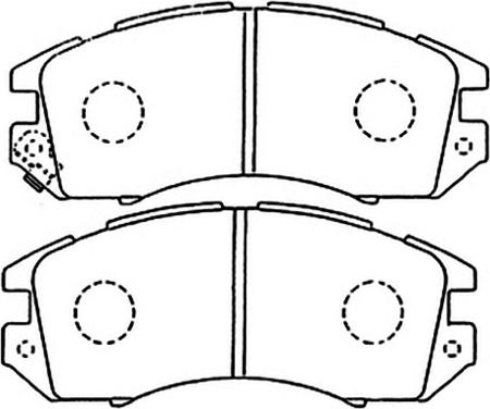 ASVA AKD-1111 - Brake Pad Set, disc brake autospares.lv