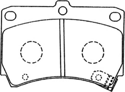 ASVA AKD-1113 - Brake Pad Set, disc brake autospares.lv