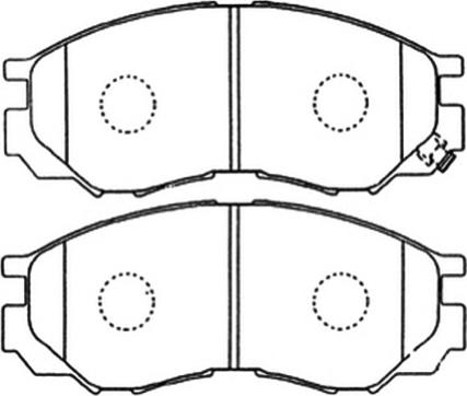 Spidan 32165 - Brake Pad Set, disc brake autospares.lv