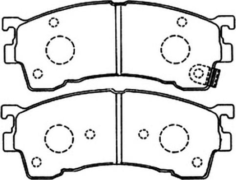 ASVA AKD-1188 - Brake Pad Set, disc brake autospares.lv