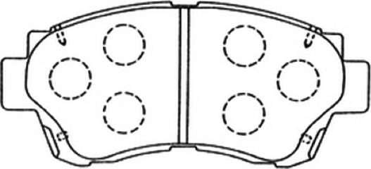 ASVA AKD-1131 - Brake Pad Set, disc brake autospares.lv