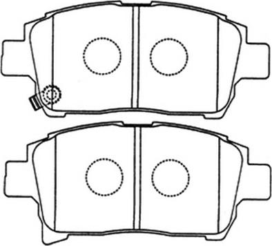 ASVA AKD-1133 - Brake Pad Set, disc brake autospares.lv