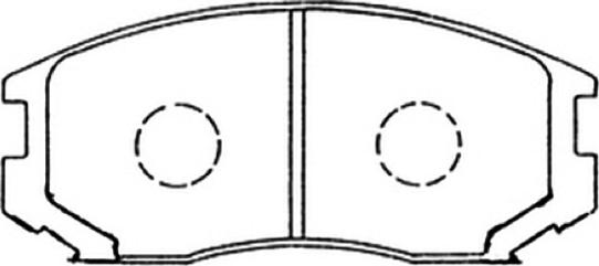 ASVA AKD-1126 - Brake Pad Set, disc brake autospares.lv