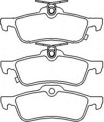 ASVA AKD-1840 - Brake Pad Set, disc brake autospares.lv