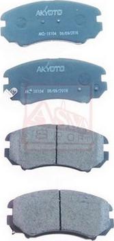ASVA AKD-18104 - Brake Pad Set, disc brake autospares.lv