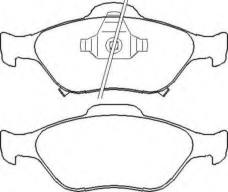 ASVA AKD-1839 - Brake Pad Set, disc brake autospares.lv