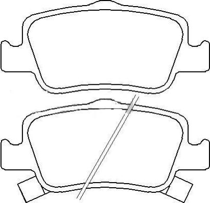 ASVA AKD-1835 - Brake Pad Set, disc brake autospares.lv