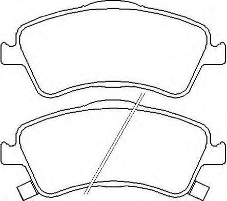 ASVA AKD-1837 - Brake Pad Set, disc brake autospares.lv