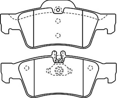 ASVA AKD-1364 - Brake Pad Set, disc brake autospares.lv