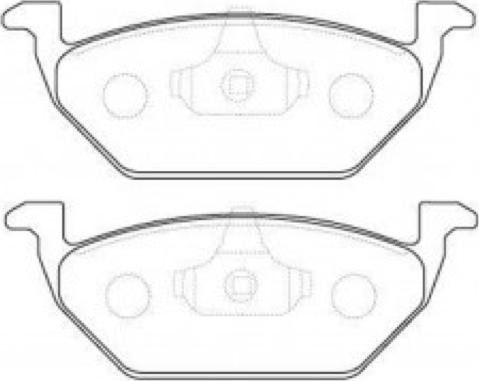 ASVA AKD-1304 - Brake Pad Set, disc brake autospares.lv