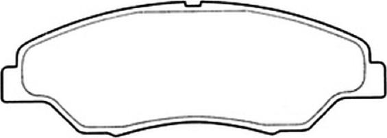 ASVA AKD-1301 - Brake Pad Set, disc brake autospares.lv