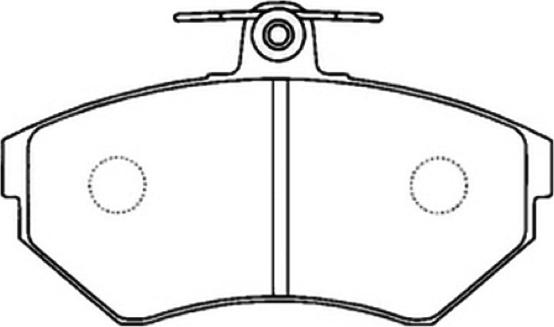 ASVA AKD-1303 - Brake Pad Set, disc brake autospares.lv