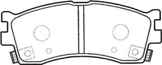 ASVA AKD-1299 - Brake Pad Set, disc brake autospares.lv